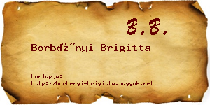 Borbényi Brigitta névjegykártya